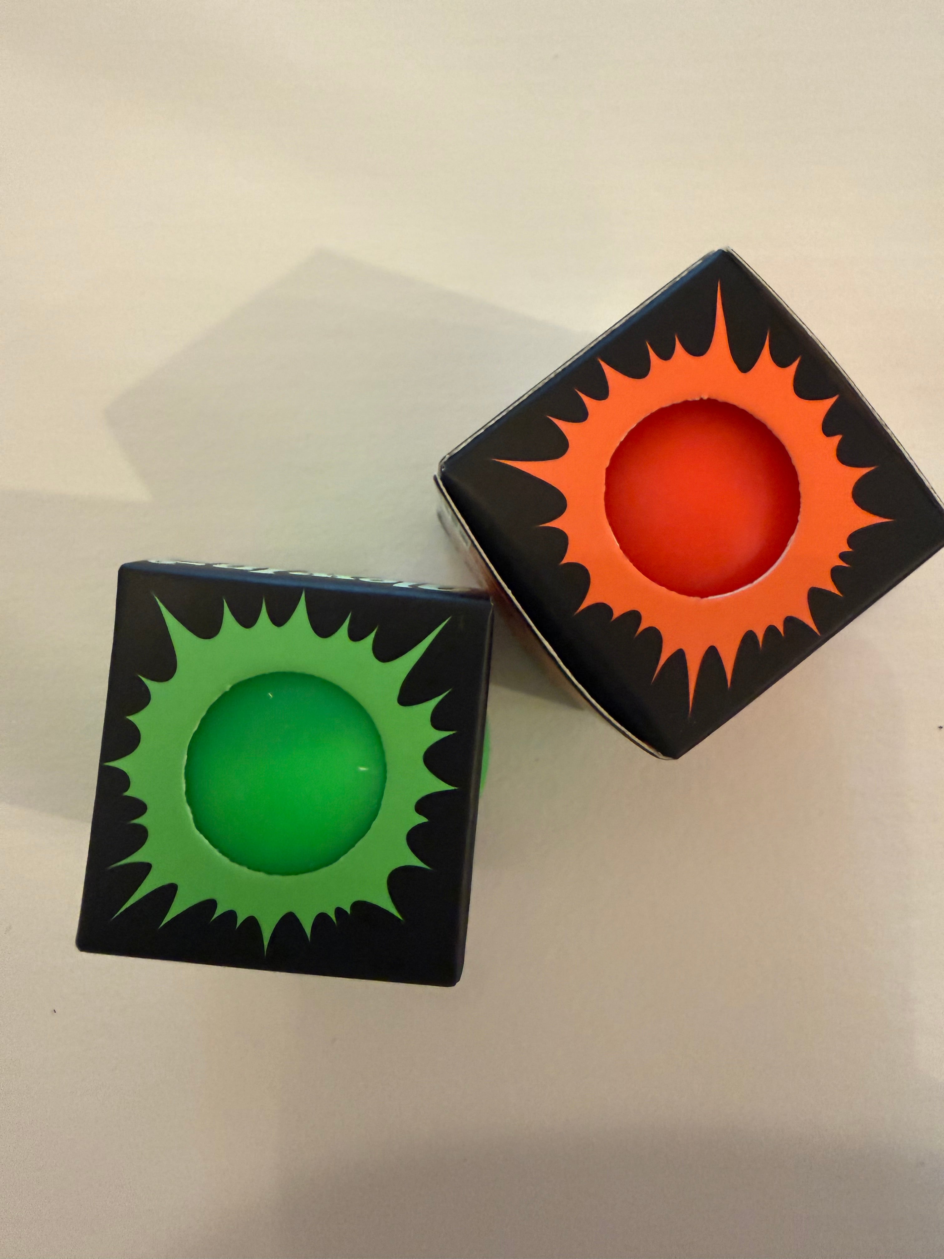 Needoh Teenie Glow In The Dark: Green & Orange !