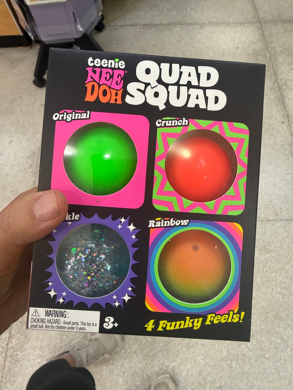 NeeDoh Teenie Quad Squad Squishy Fidget Toy