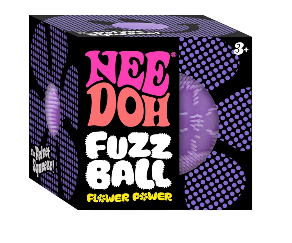 NeeDoh Flower Power Fuzz Ball Squishy Fidget Toy
