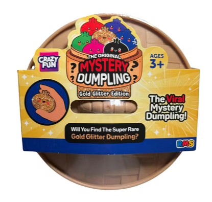 RMS Crazy Fun Mystery Squishy Dumpling Gold Glitter Edition