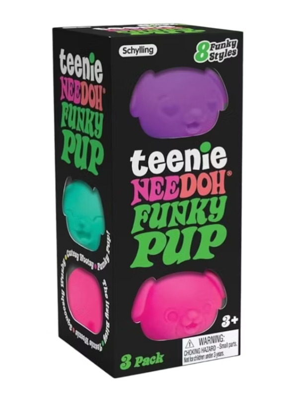 NeeDoh Teenie Funky Pups Squishy Fidget Toy Set of 3