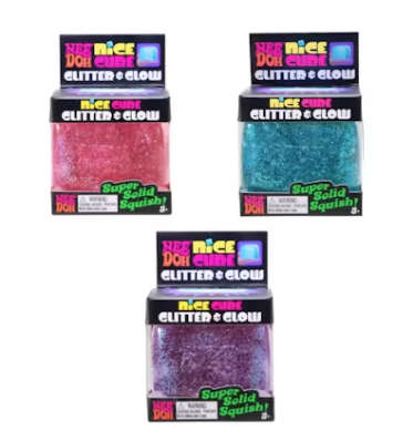 Needoh Nice Cube Glitter & Glow