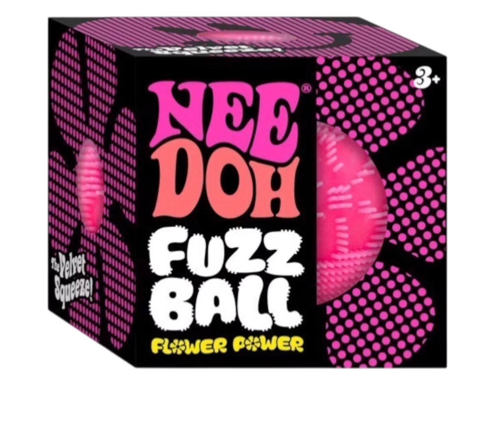NeeDoh Flower Power Fuzz Ball Squishy Fidget Toy